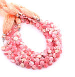 Rhodochrosite 7mm Faceted Heart (Calibrated) - Image 2