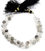 Black Rutile 7mm Faceted Heart (Calibrated) - Image 2