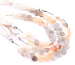 Multi Moonstone 7mm Faceted Heart (Calibrated)