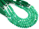 Green Onyx 5mm Faceted Heart (Calibrated) - Image 2