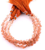 Sunstone 5mm Faceted Heart (Calibrated) - Image 3