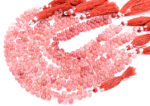 Strawberry Quartz 5X8mm Faceted Tear Drops (Calibrated) - Image 4