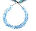 Blue Topaz 3X5mm Faceted Tear Drops (Calibrated) - Image 3