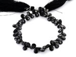 Black Spinal 5X7mm Faceted Pear(Calibrated)