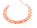 Peach Moonstone 5X7mm Faceted Pear(Calibrated) - Image 2