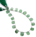 Green Strawberry QTZ. 7x9mm Organic Cut Slice