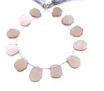 Gray Moonstone 10-14mm Organic Cut Slice