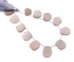 Gray Moonstone 10-14mm Organic Cut Slice - Image 2