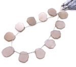 Gray Moonstone 10-14mm Organic Cut Slice - Image 3