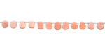 Light Peach Moonstone Coated 13-16mm Organic Cut Slice - Image 3