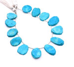 Natural  Turquoise 10-18mm Organic Cut Slice