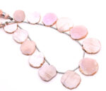 Peach Moonstone Coated 13mm Organic Cut Slice - Image 2